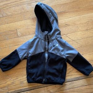 Under Armour Gray & Black Toddlers' Hooded Zip Jacket